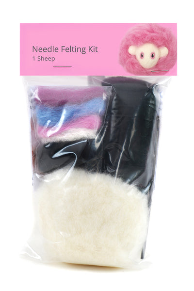 Sheep Needle Felting DIY Kit. Makes 1
